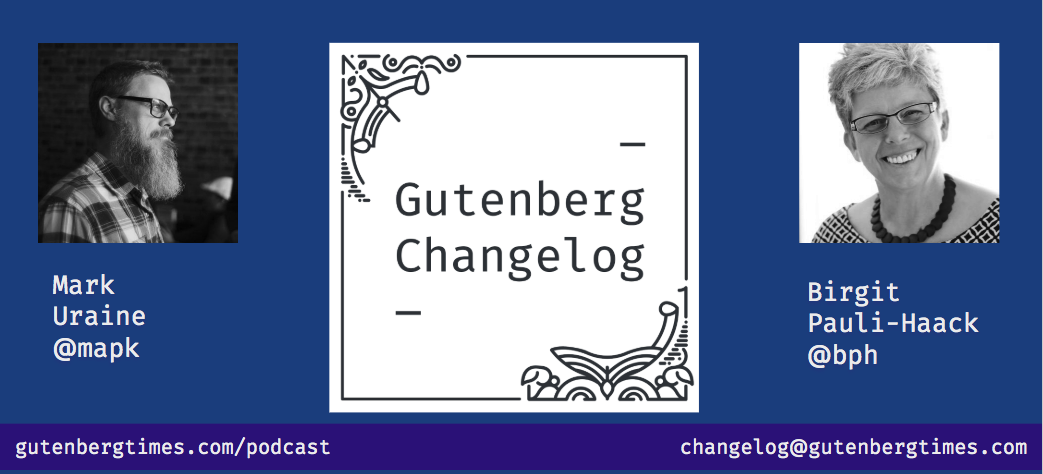 Changelog Cover graphic, w/ Birgit Pauli-Haack and Mark Uraine